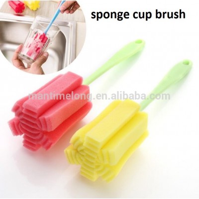 cup brush kitchen cleaning tool sponge brush for wineglass water bottle coffee mug tea cup